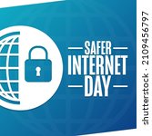 safer internet day. holiday... | Shutterstock .eps vector #2109456797