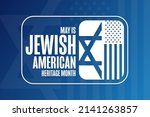 may is jewish american heritage ... | Shutterstock .eps vector #2141263857