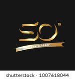 anniversary emblems 50th... | Shutterstock .eps vector #1007618044