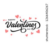 happy valentines day typography ... | Shutterstock .eps vector #1266406267