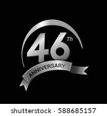 46 years silver anniversary... | Shutterstock .eps vector #588685157