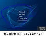 2020 color. classic blue.... | Shutterstock .eps vector #1601134414