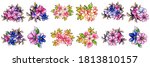 flowers set. collection of... | Shutterstock .eps vector #1813810157