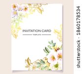 invitation greeting card with... | Shutterstock .eps vector #1860178534