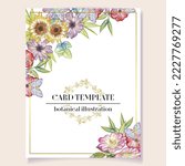 invitation greeting card with...