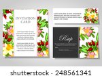 wedding invitation cards with... | Shutterstock .eps vector #248561341