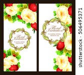 romantic invitation. wedding ... | Shutterstock .eps vector #506495371