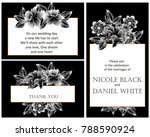 vintage delicate invitation... | Shutterstock .eps vector #788590924