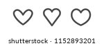 heart icons  concept of love ... | Shutterstock .eps vector #1152893201