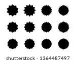 set of vector starburst ... | Shutterstock .eps vector #1364487497