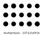 starburst vector badges set.... | Shutterstock .eps vector #1371216914