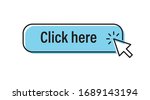 click here button with arrow... | Shutterstock .eps vector #1689143194