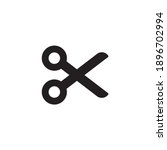 scissors vector icon. simple... | Shutterstock .eps vector #1896702994