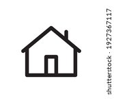 house vector icon. home linear... | Shutterstock .eps vector #1927367117