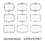 hand drawn set of decorative... | Shutterstock .eps vector #1696192987