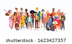 big group of diverse people... | Shutterstock .eps vector #1623427357