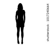Vector Silhouette  Woman...
