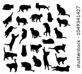 set vector silhouettes of the... | Shutterstock .eps vector #1049341427