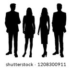 vector silhouettes men and... | Shutterstock .eps vector #1208300911