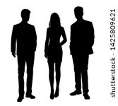 vector silhouettes of  men and... | Shutterstock .eps vector #1425809621