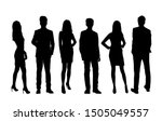 vector silhouettes of  men and... | Shutterstock .eps vector #1505049557