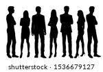 vector silhouettes of  men and... | Shutterstock .eps vector #1536679127