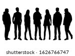 vector silhouettes of  men and... | Shutterstock .eps vector #1626766747