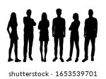 vector silhouettes of  men and... | Shutterstock .eps vector #1653539701