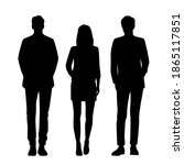 vector silhouettes of  men and... | Shutterstock .eps vector #1865117851
