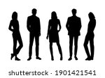 vector silhouettes of  men and... | Shutterstock .eps vector #1901421541