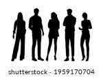 vector silhouettes of  men and... | Shutterstock .eps vector #1959170704