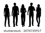 vector silhouettes of  men and... | Shutterstock .eps vector #2070735917