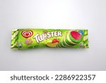 Small photo of Kongsvinger, Norway 9 April 2023: Twister Pineapple ice lolly on isolated white background