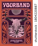 your band gig poster flyer... | Shutterstock .eps vector #1804220887