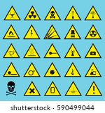 symbols triangular warning... | Shutterstock .eps vector #590499044