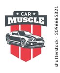 The Muscle Car Logo. Ford...