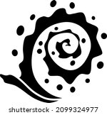 abstract black curly element on ... | Shutterstock .eps vector #2099324977