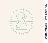 sustainable fashion symbol.... | Shutterstock .eps vector #1961204737