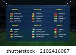 africa nations cup 2021 groups. ... | Shutterstock .eps vector #2102416087