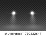 car light flash effect on... | Shutterstock .eps vector #790322647