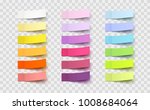 post note sticker set isolated... | Shutterstock .eps vector #1008684064