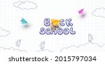 back to school notebook... | Shutterstock .eps vector #2015797034