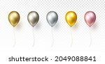 balloon set isolated on... | Shutterstock .eps vector #2049088841