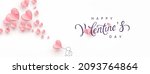 valentine's day postcard with... | Shutterstock .eps vector #2093764864