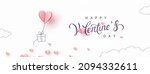 valentine's day postcard with... | Shutterstock .eps vector #2094332611