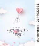 mother's day postcard with... | Shutterstock .eps vector #2144022981