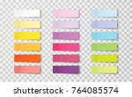 post note stickers isolated on...