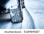 Closeup Of Car Tires In Winter...