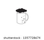 mug of beer vector icon  beer... | Shutterstock .eps vector #1357728674