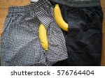male underwear with banana in... | Shutterstock . vector #576764404